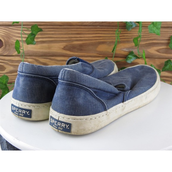 Sperry Top-Sider Sz 10.5 Slip-On Blue Fabric Men Slip‎ On  Medium (D, M) main image 2
